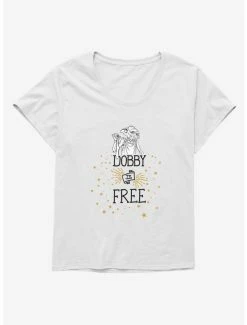 Coupon ✔️ Harry Potter Dobby Is Free 👧 Girls T-Shirt Plus Size 🥰