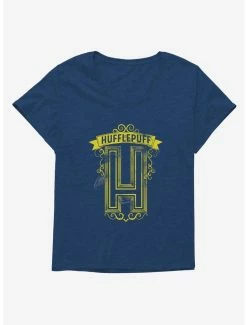 Cheap 😍 Harry Potter Hufflepuff Initial 👧 Girls T-Shirt Plus Size ⭐