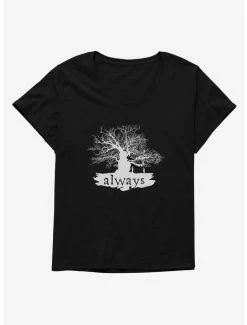 Budget 🎉 Harry Potter Silhouette Always 👧 Girls T-Shirt Plus Size 👏