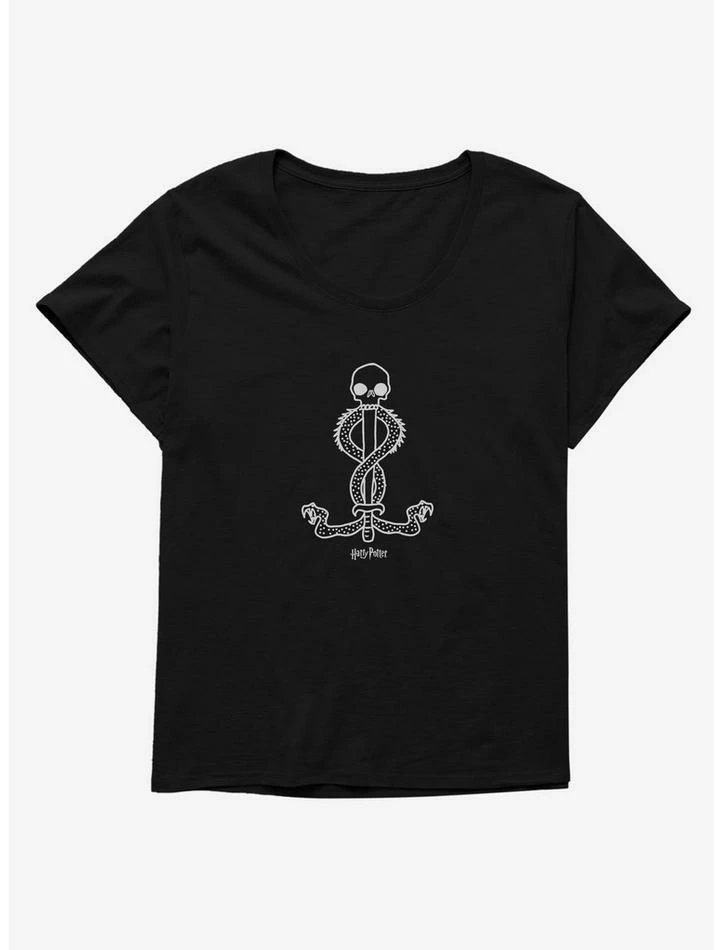 New 😍 Harry Potter Simple Dark Mark 👧 Girls T-Shirt Plus Size 🔔 - Image 2