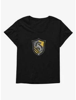 Best Pirce ⭐ Harry Potter Simple Hufflepuff 👧 Girls T-Shirt Plus Size 🔔