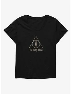 Flash Sale 😀 Harry Potter Simple The Deathly Hallows 👧 Girls T-Shirt Plus Size 🧨
