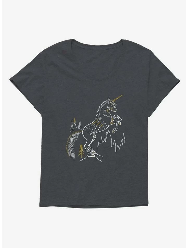 Buy ๐ Harry Potter Simple Unicorn ๐ง Girls T-Shirt Plus Size โจ - Image 3