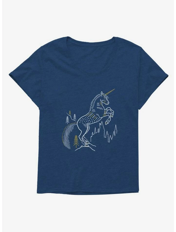 Buy ๐ Harry Potter Simple Unicorn ๐ง Girls T-Shirt Plus Size โจ - Image 4