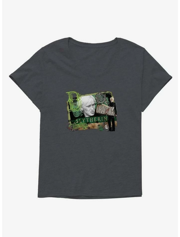 Discount 😉 Harry Potter Draco Malfoy Of Slytherin 👧 Girls T-Shirt Plus Size 😉 - Image 3