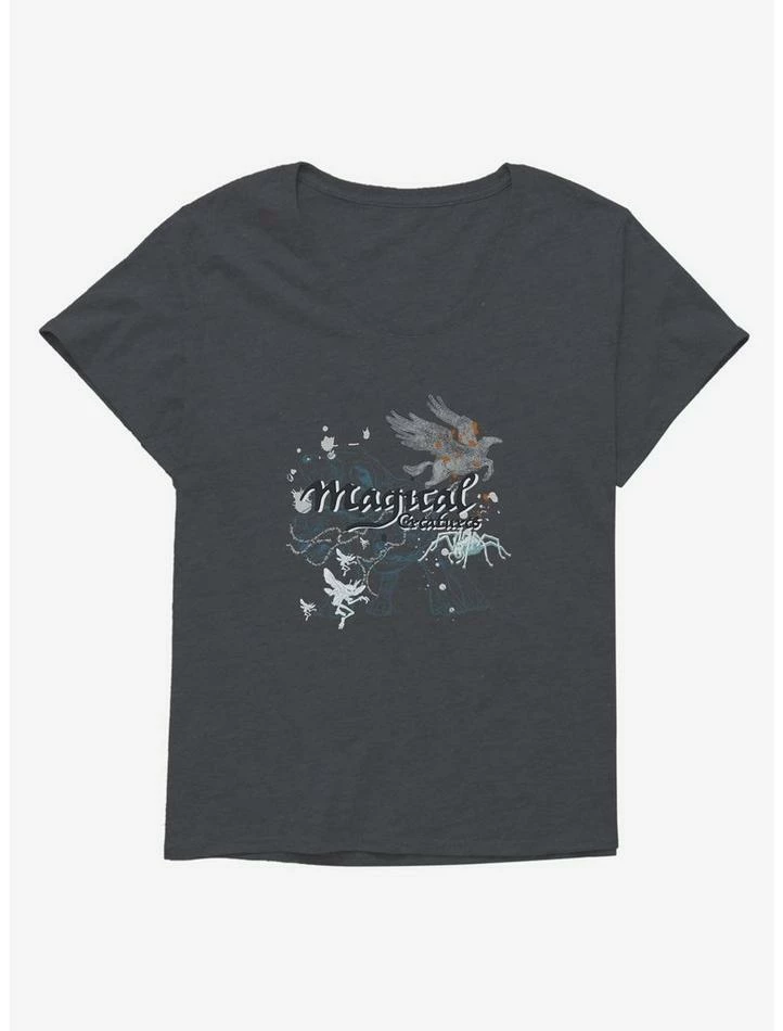 Cheapest ๐งจ Harry Potter Magical Creatures Sketch ๐ง Girls T-Shirt Plus Size ๐ - Image 3