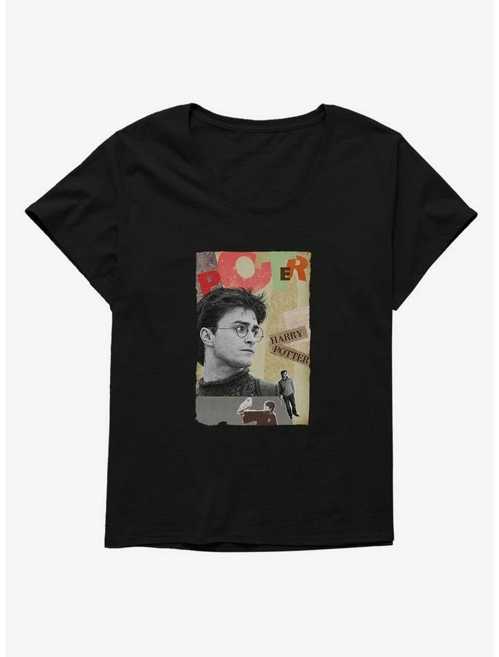 Coupon ๐ Harry Potter Portrait Retro Scrapbook ๐ง Girls T-Shirt Plus Size โจ - Image 2