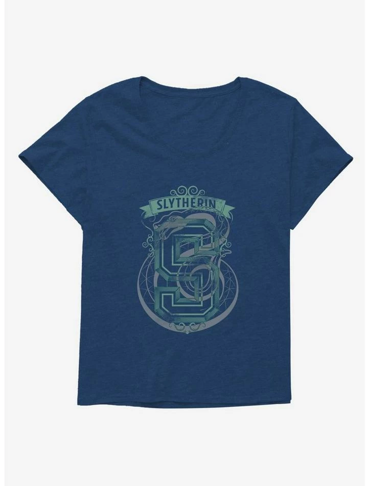 Promo 😍 Harry Potter Slytherin Letterman 👧 Girls T-Shirt Plus Size 👏 - Image 4