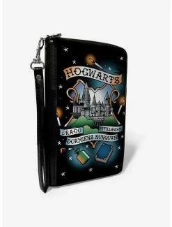 Hot Sale 🌟 Harry Potter Hogwarts Motto Tattoo Zip Around Wallet 😀