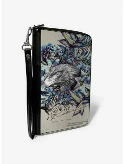 Deals ✨ Harry Potter Ravenclaw Floral Sketch Zip Around Wallet ❤️