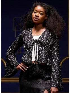 Brand new ✔️ Fantastic Beasts: The Secrets Of Dumbledore Grindelwald Pendant 👧 Girls Tie-Front Cardigan 🔔