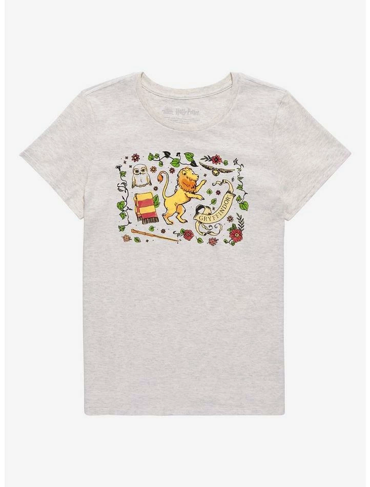 Cheapest π Harry Potter Gryffindor Icons π§ Girls T-Shirt π