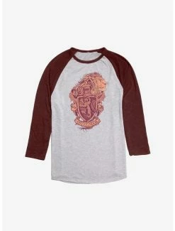 Cheapest 😀 Harry Potter Fire Gryffindor Emblem Raglan 🌟