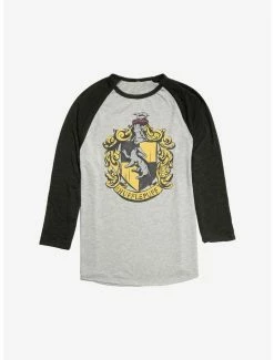 Buy 🌟 Harry Potter Hufflepuff School Uniform Emblem Raglan 🌟