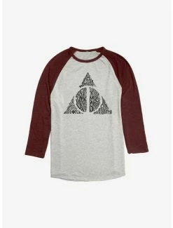 Cheap 🥰 Harry Potter Delta Elder Wand Raglan ⭐