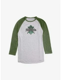 Budget 🔥 Harry Potter Go Team Slytherin Raglan ✨