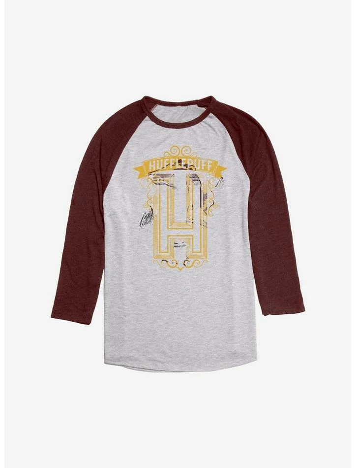 Coupon ⌛ Harry Potter Hufflepuff H Raglan 🔥