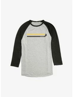 Hot Sale 🔥 Harry Potter Hufflepuff Flag Raglan 🥰