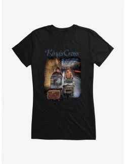 Coupon 🛒 Harry Potter Platform 9 3/4 At King's Cross 👧 Girls T-Shirt 😉
