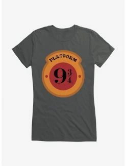 Cheapest ✨ Harry Potter Platform 9 3/4 Logo 👧 Girls T-Shirt 🧨