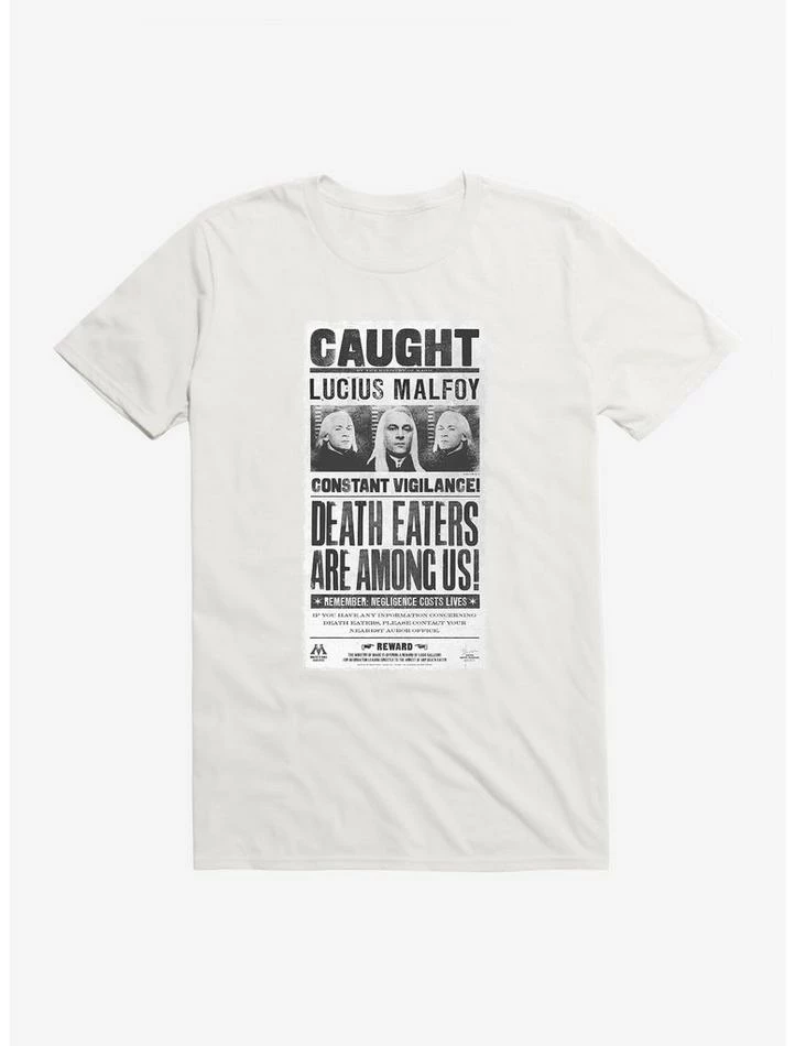 Coupon 🛒 Harry Potter Lucius Malfoy Wanted Poster T-Shirt 🎁 - Image 6