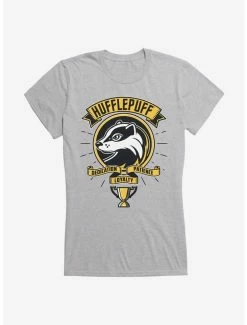 Best deal 🎁 Harry Potter Hufflepuff House Patch Art 👧 Girls T-Shirt ⌛