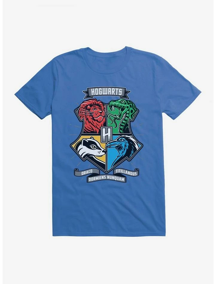 Deals 🤩 Harry Potter Hogwarts Houses Patch Art T-Shirt 😉 - Image 4