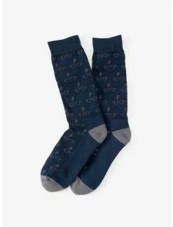 Flash Sale ⭐ Harry Potter Glasses Navy 🧦 Socks 😀