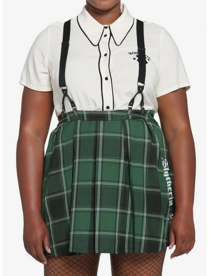 Deals ๐ Harry Potter Slytherin Pleated Suspender ๐ Skirt Plus Size ๐