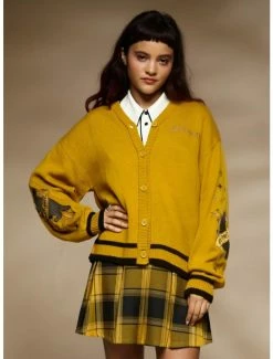 Outlet 🎉 Harry Potter Hufflepuff Skimmer 👧 Girls Cardigan ✔️