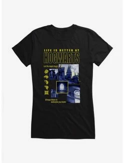 Flash Sale 😀 Harry Potter Life is Better at Hogwarts Girl's T-Shirt 🔥