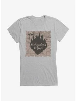 Best Pirce ⌛ Harry Potter Map Silhoutte Girl's T-Shirt ❤️