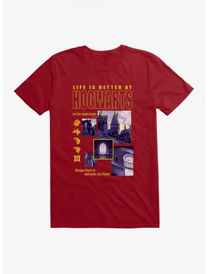 Deals ๐ Harry Potter Life is Better at Hogwarts T-Shirt โค๏ธ - Image 3