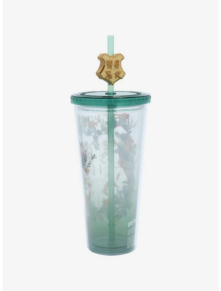 Cheapest ✔️ Harry Potter Hogwarts Floral Acrylic Travel Cup 😍 - Image 2