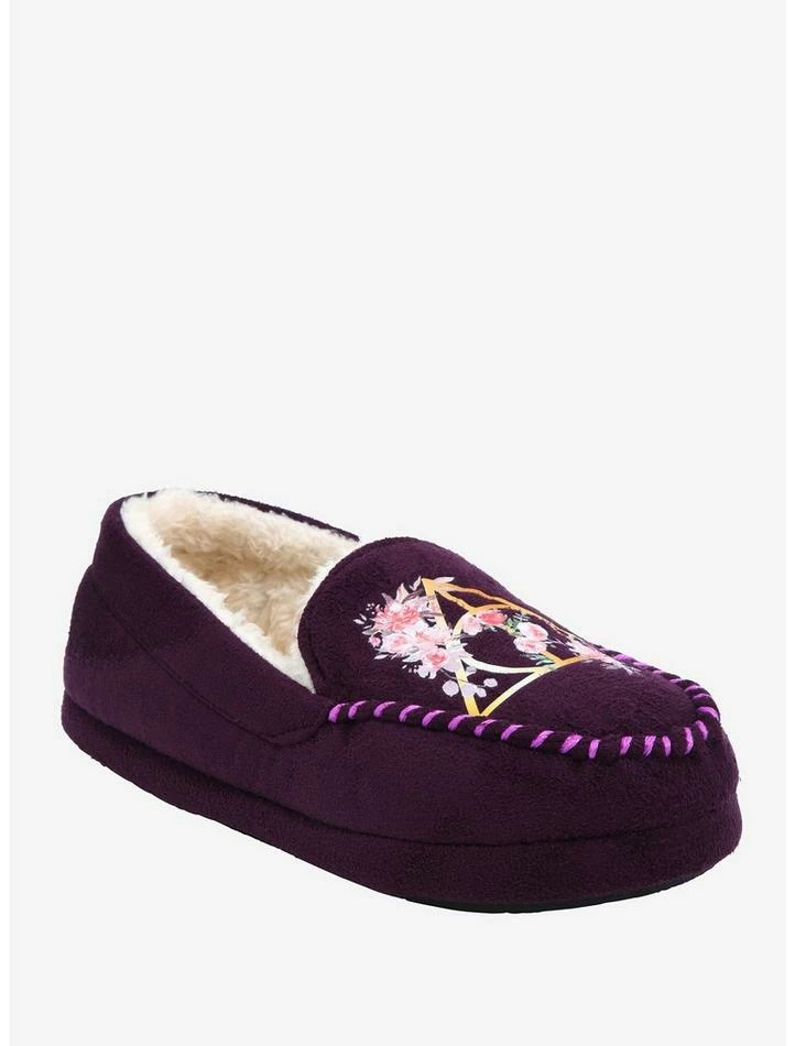 Best Sale ๐ Harry Potter Floral Deathly Hallows Slippers ๐ - Image 3
