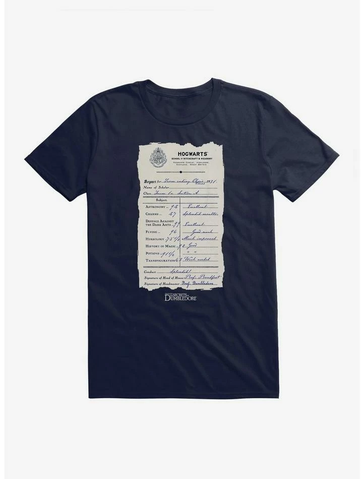 Deals ⌛ Fantastic Beasts: The Secrets Of Dumbledore Hogwarts Class Schedule T-Shirt ⌛ - Image 6