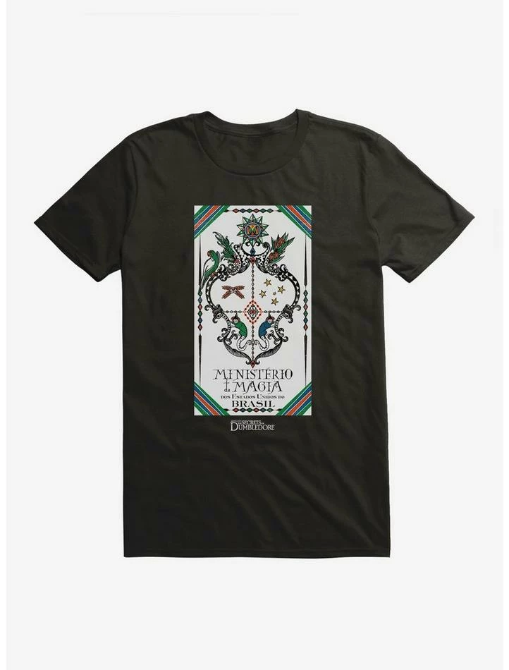 Best reviews of 𧨠Fantastic Beasts: The Secrets Of Dumbledore Ministerio Da Magia Poster T-Shirt π₯ - Image 2
