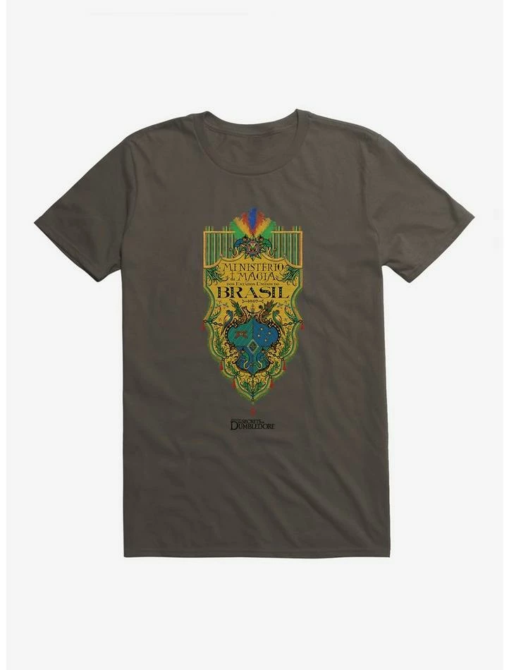 Cheapest ๐งจ Fantastic Beasts: The Secrets Of Dumbledore Ministerio Da Magia Brasil Crest T-Shirt ๐ - Image 3