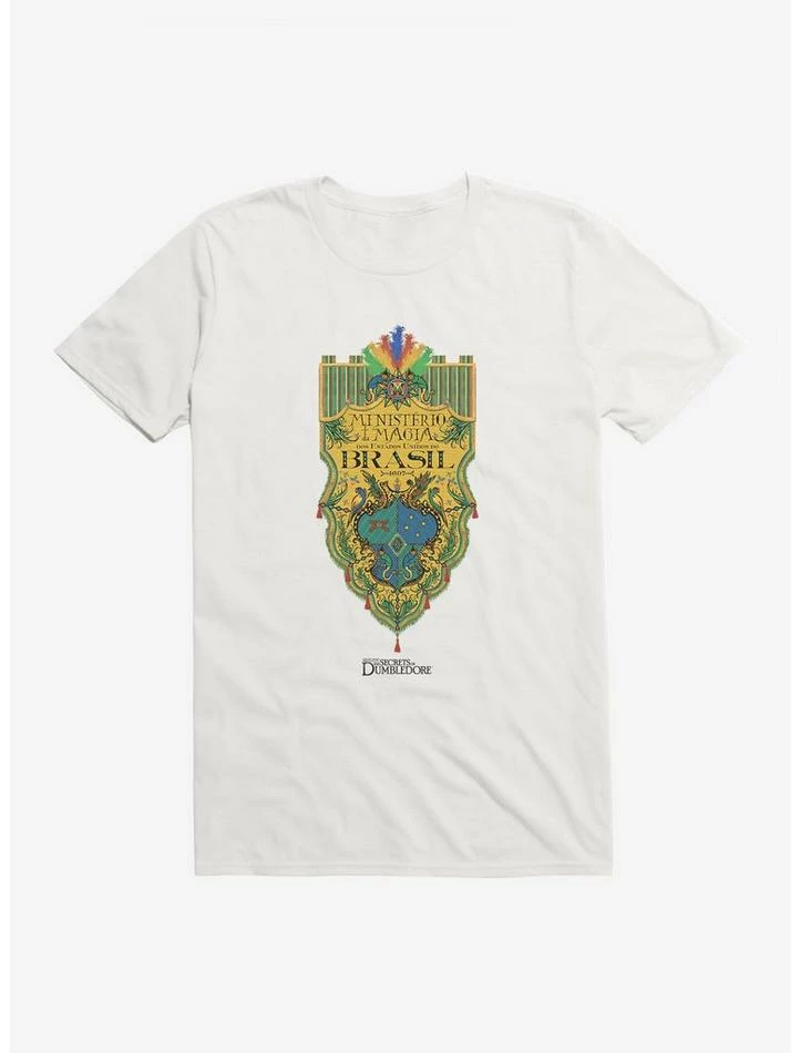 Cheapest ๐งจ Fantastic Beasts: The Secrets Of Dumbledore Ministerio Da Magia Brasil Crest T-Shirt ๐ - Image 4