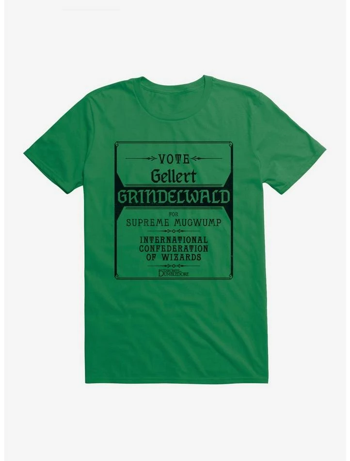 Discount ❤️ Fantastic Beasts: The Secrets Of Dumbledore Vote Gellert Grindelwald T-Shirt 🥰 - Image 6