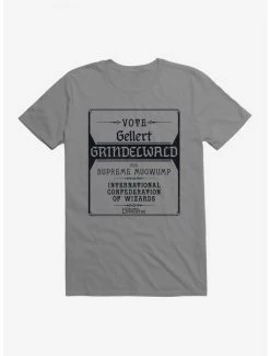 Discount ❤️ Fantastic Beasts: The Secrets Of Dumbledore Vote Gellert Grindelwald T-Shirt 🥰