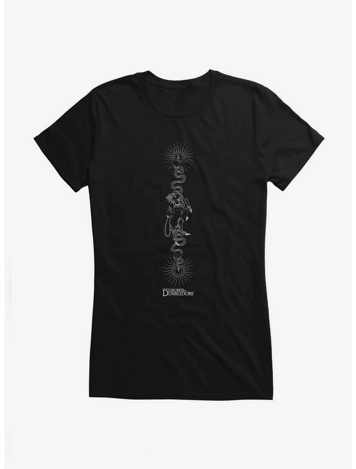 Top 10 ๐ Fantastic Beasts: The Secrets Of Dumbledore Qilin Sketch ๐ง Girls T-Shirt ๐