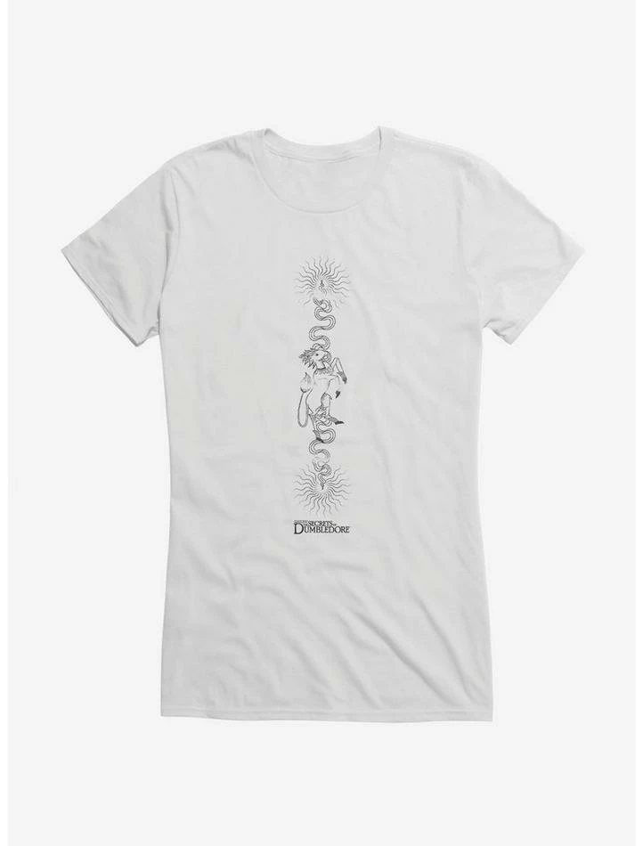 Top 10 ๐ Fantastic Beasts: The Secrets Of Dumbledore Qilin Sketch ๐ง Girls T-Shirt ๐ - Image 3