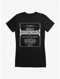 Budget ✔️ Fantastic Beasts: The Secrets Of Dumbledore Vote Gellert Grindelwald 👧 Girls T-Shirt 🎁