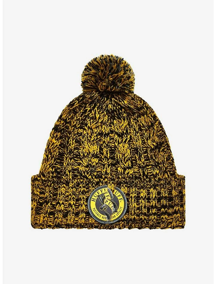 Flash Sale π Harry Potter Hufflepuff Marled Pom Beanie π