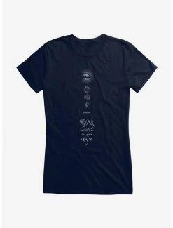 New 🛒 Fantastic Beasts Qilin & Symbols 👧 Girls T-Shirt ❤️