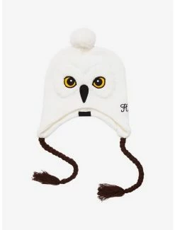 Cheapest 🔔 Harry Potter Hedwig Figural Pom Tassel Beanie ⭐