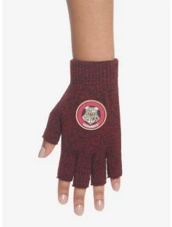 Promo 🧨 Harry Potter Hogwarts Crest Fingerless Gloves 🛒