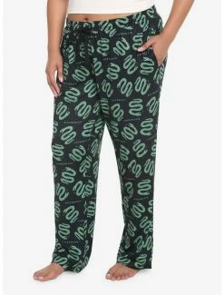 Hot Sale 🤩 Harry Potter Slytherin Pajama Pants Plus Size 🎁