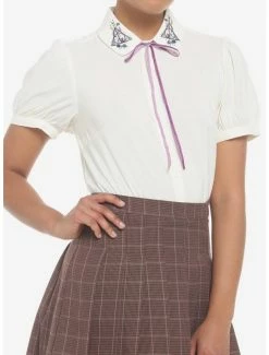 Cheap 🔔 Harry Potter Deathly Hallows Floral 👧 Girls Woven Button-Up ✔️